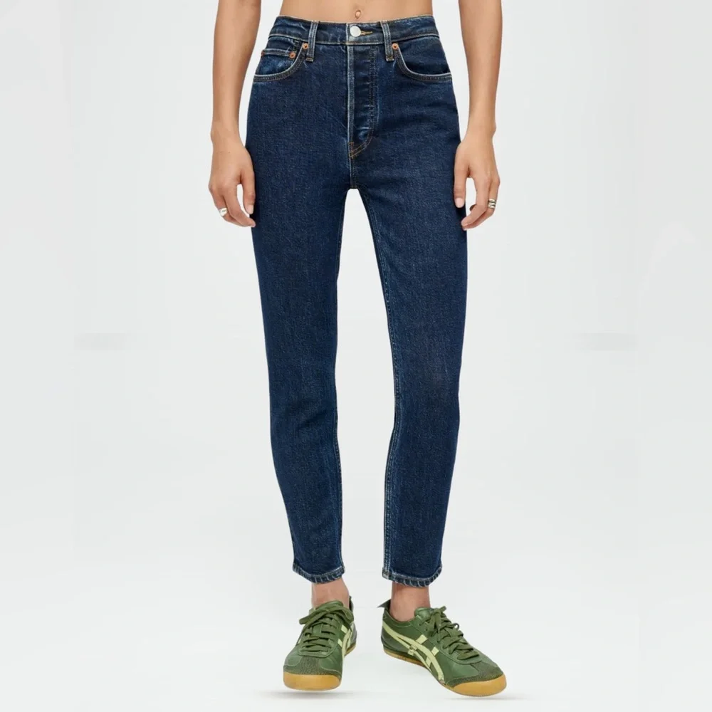 COMFORT STRETCH HIGH RISE ANKLE CROP - Picture 3 of 5
